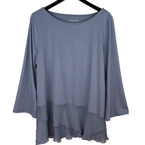Soft Surroundings Asymmetrical Sheer Hem Tunic Size XL